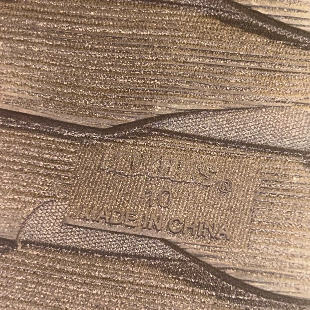 50%offw❤️Muk Luks Tan Winter Boots with Plaid Cuff size 10 New w flaws S21 - Picture 10 of 11